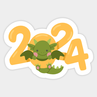 2024 dragon year Sticker